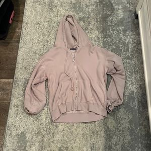 Mauve brandy zip up